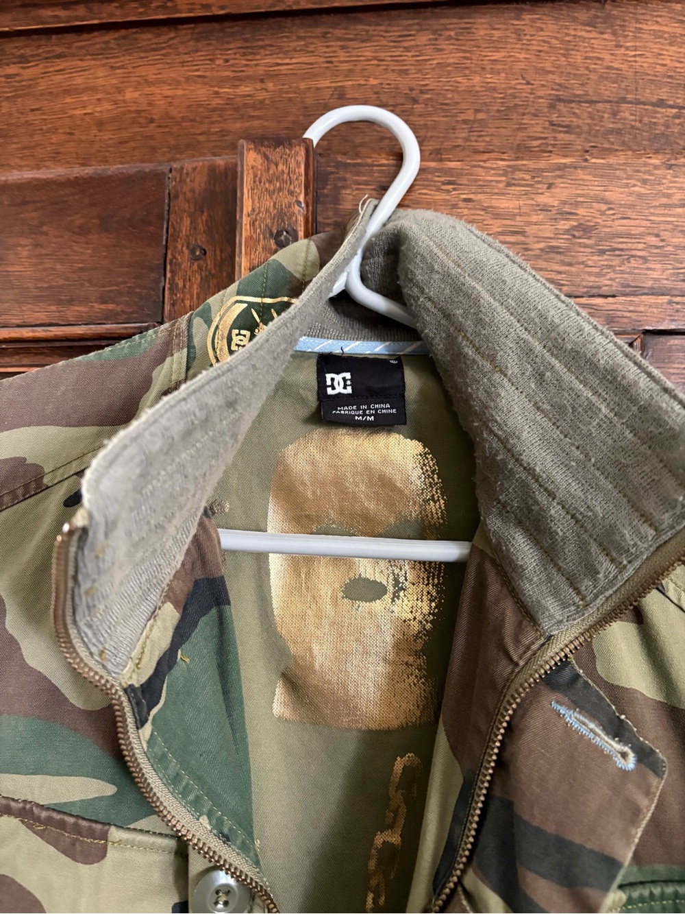 DC Men's Woodland Camo Field Jacket - Green/Brown Size Medium - Picture 12 of 14
